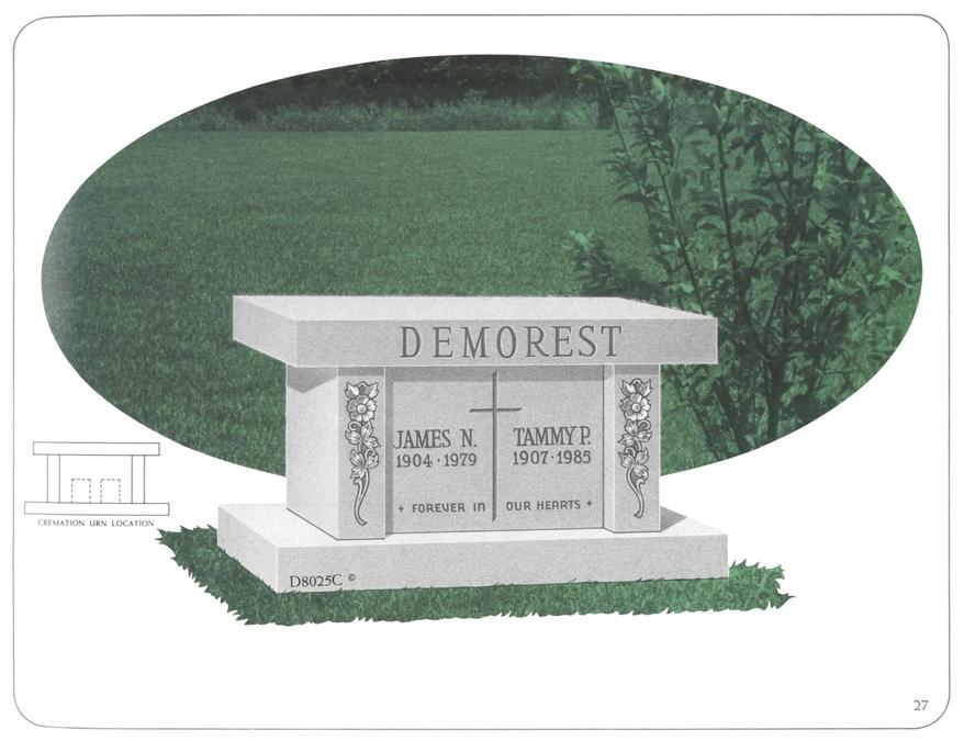cremation bench memorial