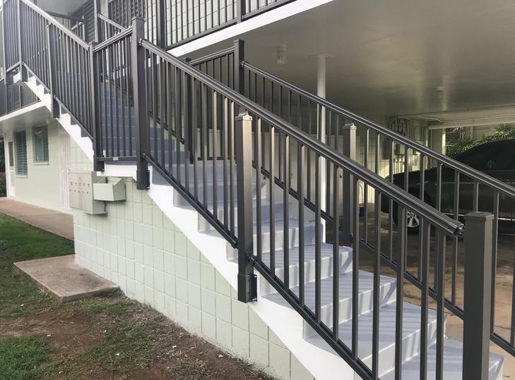 aluminum railing Hawaii, aluminum railing Honolulu, railing Honolulu, deck Hawaii, decks Hawaii, Oahu aluminum railings, Oahu decks, decks, aluminum railings, railings, Oahu, Island railing, island railing and gates, island gates, island view