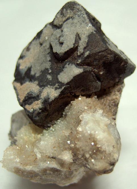 GALENA, QUARTZ, fluorescent FLUORITE, ANGLESITE - Blanchard Mine (Portalas-Blanchard Mine; Portales-Blanchard Mine; Hansonburg Lead mine; McCarthy Lead mine), Bingham, Hansonburg District, Socorro County, New Mexico, USA - ex Parker Minerals