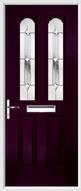 2 Panel 2 Arch Composite Door regal diamond glass