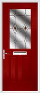 2 Panel 1 Square Composite Door fusion glass