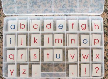 printable Montessori moveable alphabet - Montessori Print Shop