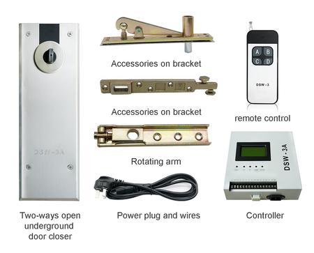 Floor spring automatic swing door residential