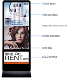 Exhibition Screen Hire – Digital signage is available to hire for events and exhibitions.