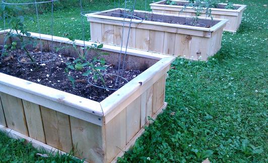 Cedar shipable garden kit, shipable garden beds
