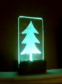 How to make a LED Plexiglass Christmas Decoration. www.DIYeasycrafts.com