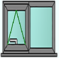 Style 22 anthracite grey window
