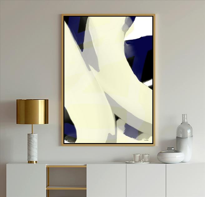 Blue & White Art, #Abstract Art, #blue art