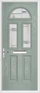 2 Panel 2 Square 1 Arch Composite Door regal corenet glass