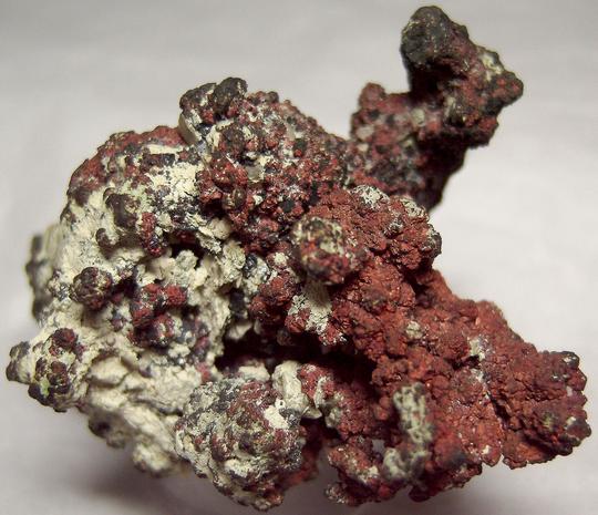 native COPPER, CUPRITE, QUARTZ - Cornwall, England, United Kingdom - ex Harold Levey