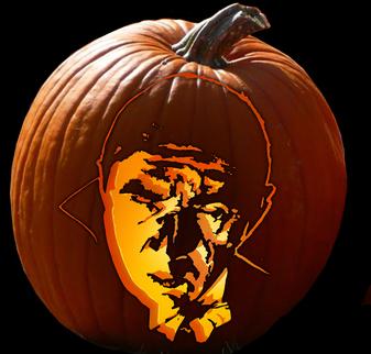 bela lugosi pumpkin stencil