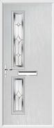 2 Square Composite Door regal sapphire glass