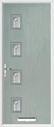 4 Square Composite Door trieste glass