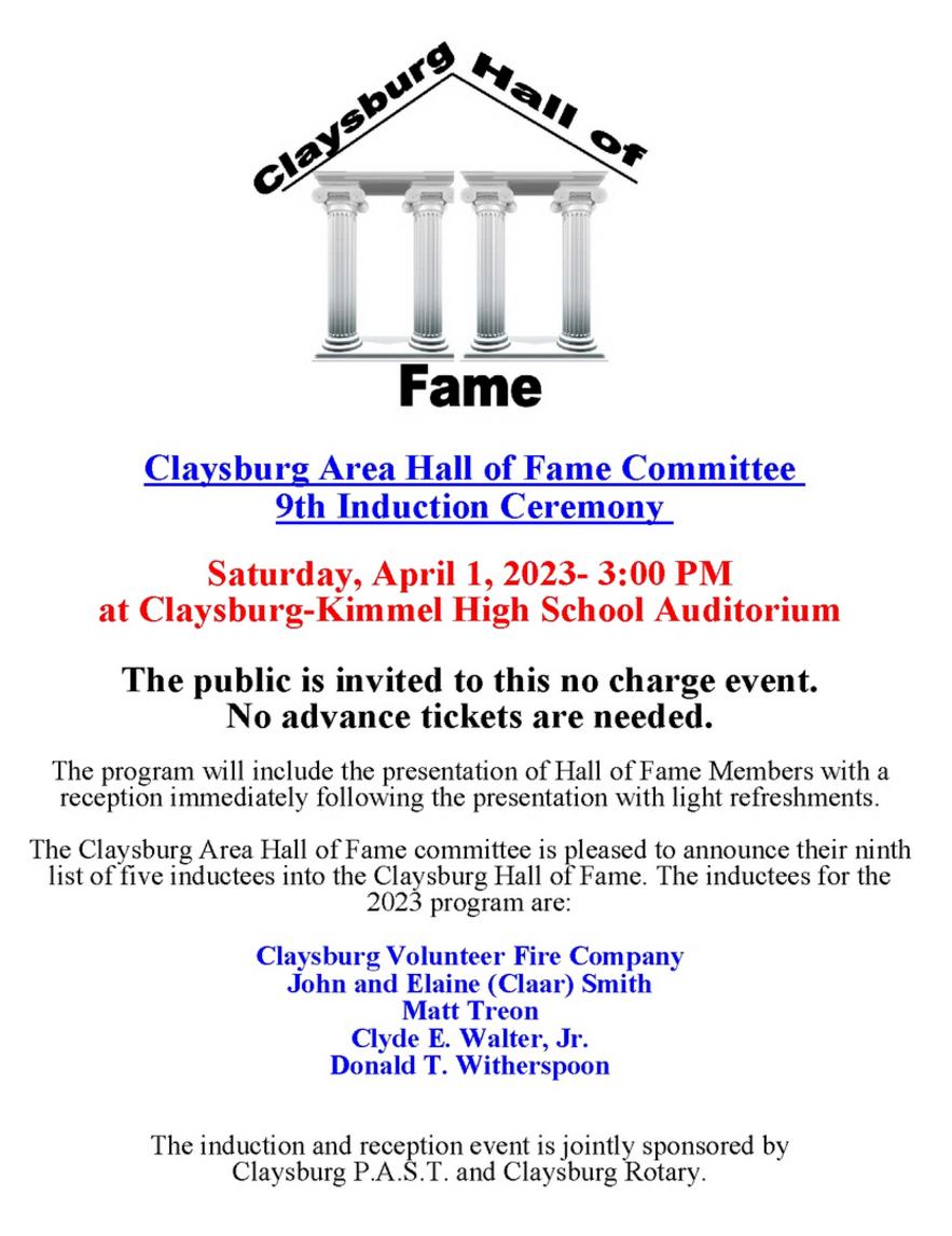 Claysburg, PA Events