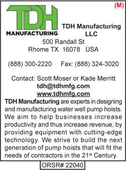 Total Dynamic Hoist, TDH Manufacturing, Pump Hoists