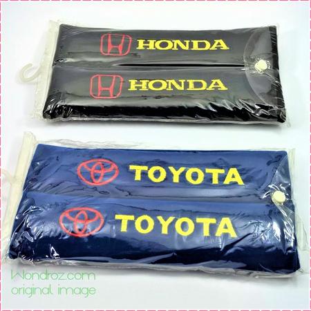 Car Seat Belt Covers Honda Toyota Logo in Pakistan