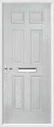 4 Panel 2 Square Composite Door obscure glass