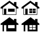 4 houses illustration