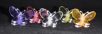 large decorative butterfly plant clips durable plastic sturdy nursery growers 5 colors small