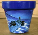 Blue Moon Sailor Flower Pot