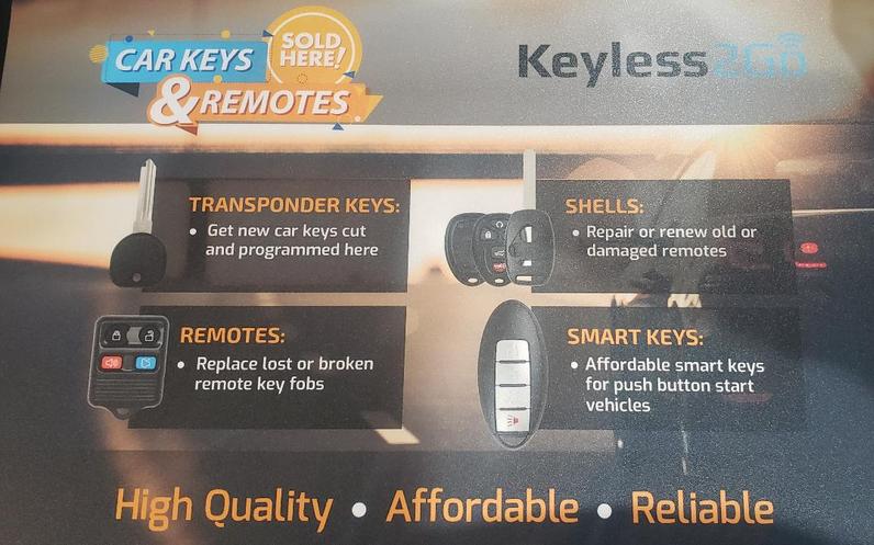 Car Keys and remotes sold here