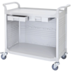 2 Shelf Hospital cabinet cart with 2 ABS drawers