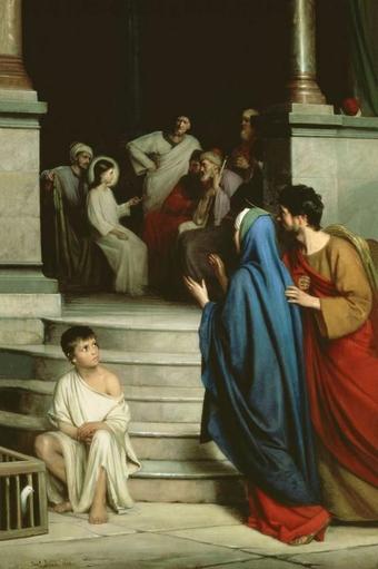 FINDING JESUS AT THE TEMPLE - CARL BLOCH