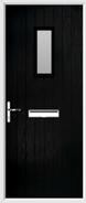 Cottage Rectangle Composite Door obscure glass