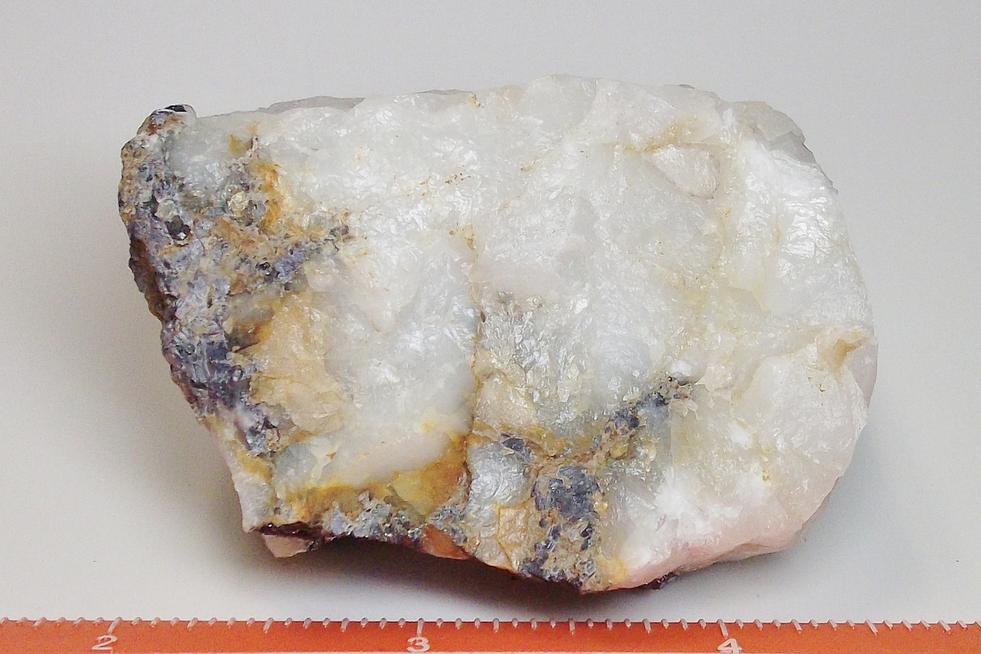 Galena in Quartz - Unnamed Quartz prospect, Baltimore Co., Maryland