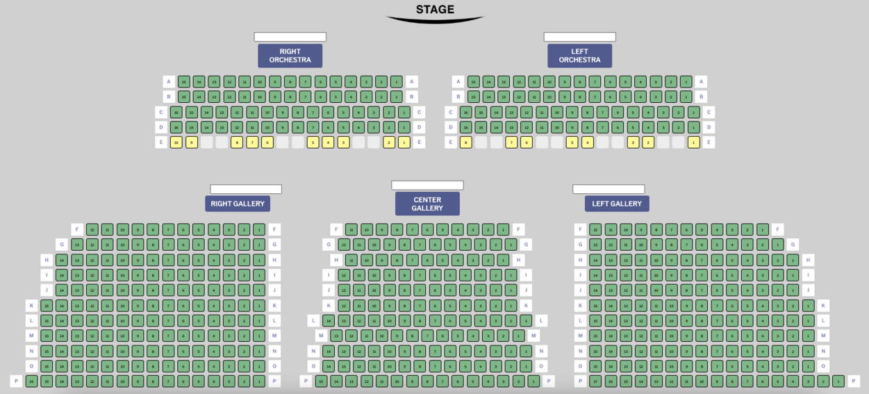 THEATRE SEATING CHART