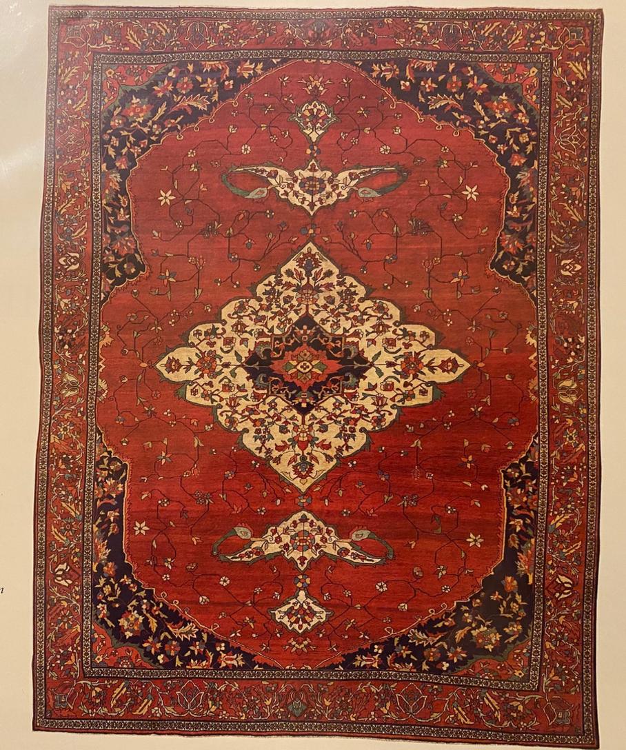 antique persian serapi rug