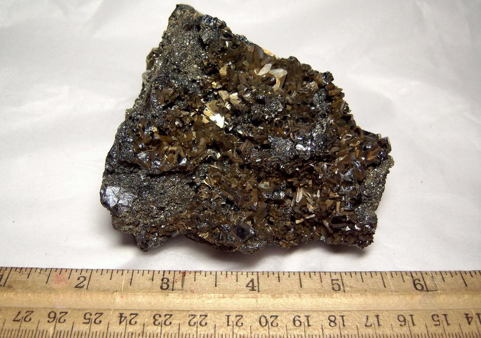 TETRAHEDRITE, CHALCOPYRITE, PYRITE, SPHALERITE, Casapalca Mine, Casapalca, Huarochiri Province, Lima Department, Peru - ex Albert Sebela - sold