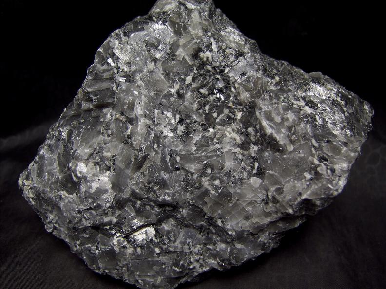 fluorescent WOLLASTONITE, GARNET, PYRITE, DIOPSIDE, black CALCITE - Sterling Mine, Sterling Hill, Ogdensburg, Franklin Mining District, Sussex County, New Jersey, USA - for sale