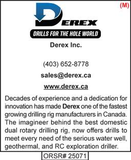 Drill Rig Mfg, Drill Rig Manufacturers, Derex