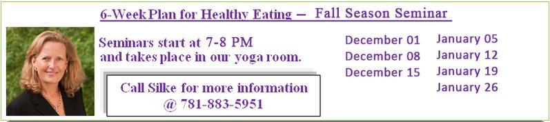 6-Week Plan for Healthy Eating - Fall Season Seminar