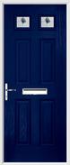 4 Panel 2 Square Composite Door fusion art glass