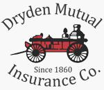 Dryden Mutual logo with wagon fire pumper