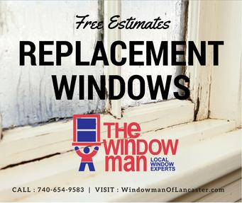 Windows in Lancaster, Ohio.