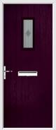 Cottage Rectangle Door mesquite glass