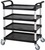 4 shelf plastic utility carts,plastic tool carts factory manufacturer Taiwan