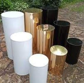 ROUND ACRYLIC PEDESTALS FOR RENT