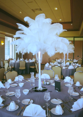 Rent Ostrich Feather centerpieces Los Angeles California