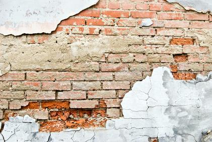 Deteriorating Brick Wall