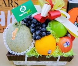 Giỏ hoa quả nhập khẩu đẹp Ngọc Châu fruits