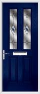 2 Panel 2 Square Composite Door fusion glass