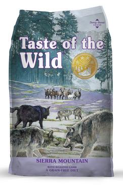 Taste of the Wild kibble dog food with Roasted Lamb with sweet potatoes