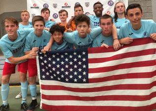 U.S. Youth Futsal girls coaching staff in Colombia