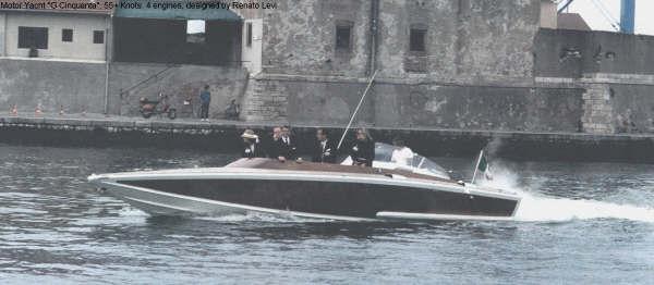 Classic motor yacht