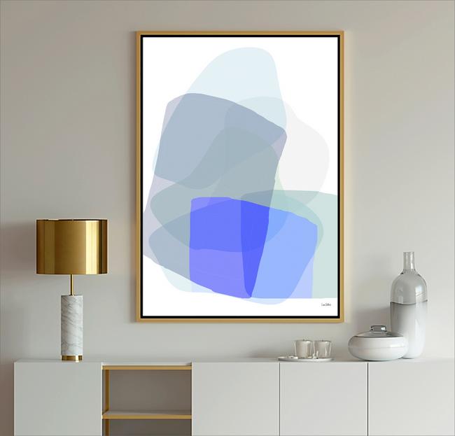 Blue and white abstract art, #blue art, #abstract art, #dubois art