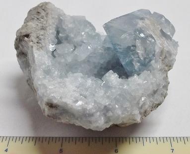 Celestine, Sakoany deposit, Madagascar